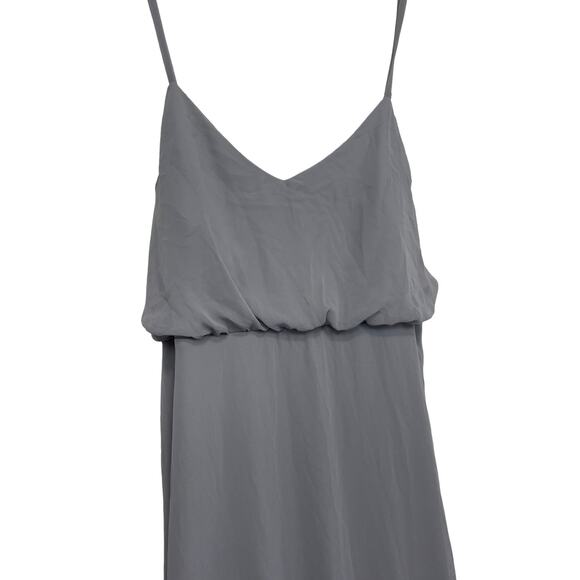 NWT Birdy Grey Gwennie Formal Bridesmaid Dress in Chiffon Silver Curve 3X - Picture 9 of 11
